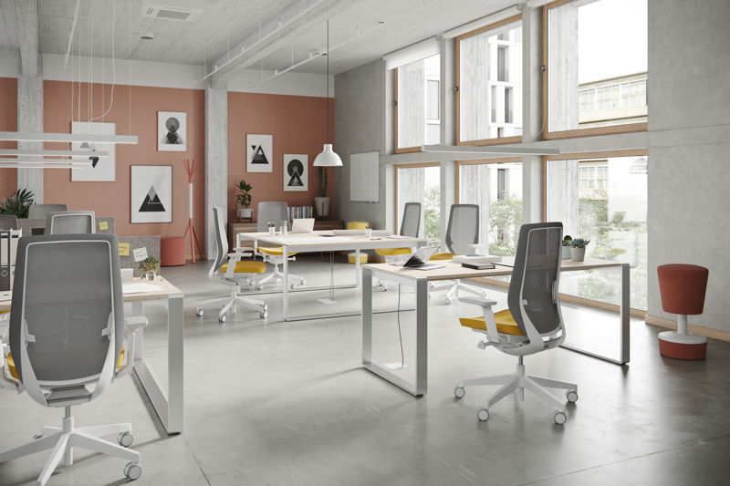 Profim Accis Pro 3D stuhl Meeting Coworking Openspace Modern Akustik Bench  Büro